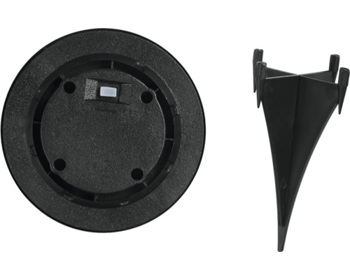 Základová doska a zemný hrot pre záhradné svietidlo