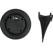 Základná doska a zemný hrot pre záhradné svietidlo