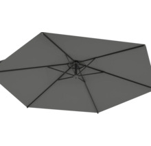 Pohľad zdola na otvorený slnečník.