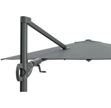 Detailný pohľad na slnečník SOLUNA s kľukovým mechanizmom