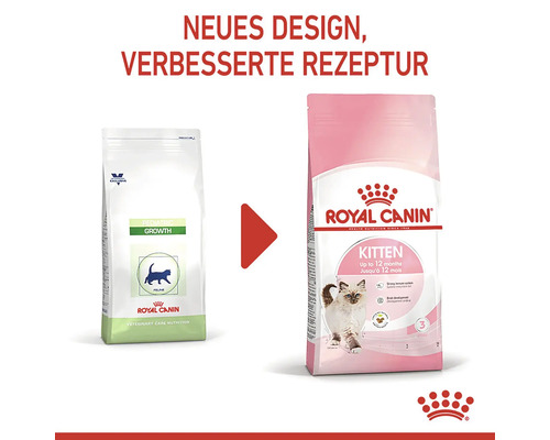 Krmivo pre mačky Royal Canin pre rast s vylepšenou receptúrou a novým dizajnom