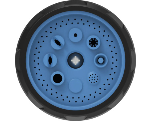 Sprchová hlavica pre záhradnú hadicu s rôznymi typmi prúdu