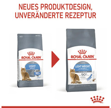 Dve balenia krmiva pre mačky Royal Canin Light Weight v porovnaní: nový dizajn produktu, nezmenená receptúra