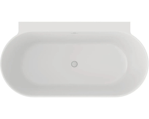 Voľne stojaca vaňa zo sanitárneho akrylátu, oválny tvar, pohľad zhora