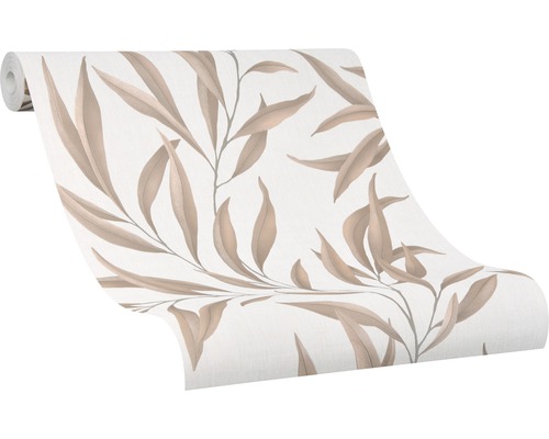 Rola tapety so vzorom listov