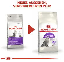 Dve balenia krmiva pre mačky Royal Canin Sensible 33 s novým vzhľadom a vylepšenou receptúrou