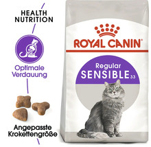 Balenie krmiva pre mačky Royal Canin Regular Sensible 33 pre optimálne trávenie a prispôsobenú veľkosť granúl