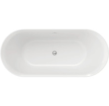 Voľne stojaca vaňa oválneho tvaru zhora