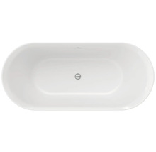 Voľne stojaca vaňa zo sanitárneho akrylátu zhora