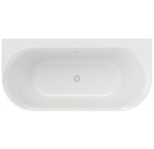 Voľne stojaca vaňa, oválny tvar, s odtokovou súpravou