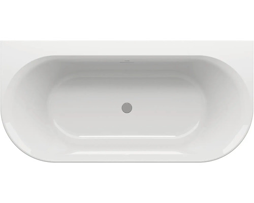 Vstavaná vaňa s odtokovou súpravou, pohľad zhora