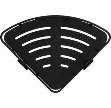 Rohová polica s odtokovými drážkami na sprchové potreby