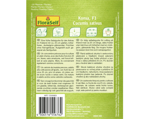 Balenie semien uhoriek Konsa F1