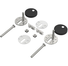 Upevňovacia súprava pre WC sedadlá so skrutkami, maticami, držiakmi a podložkami