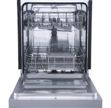 Otvorená umývačka riadu s košmi na riad