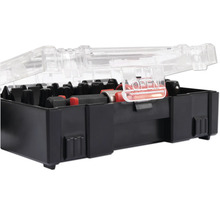 Sada bitov v čiernej skrinke s priehľadným vekom