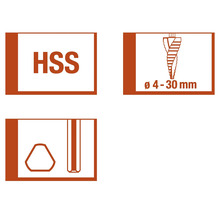 Informácie o vrtáku HSS: materiál, rozsah priemerov, tvar drieku
