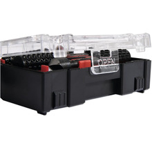 Sada náradia s čiernym puzdrom a priehľadným vekom