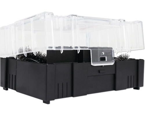 Návnadová stanica na myši s priehľadným okienkom