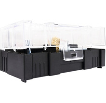 Sada kief v čiernej úložnej krabici s priehľadným vekom