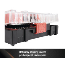 Box na náradie s priehľadným vekom a posuvným uzáverom