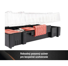 Sada vrtákov v otvorenom kufríku