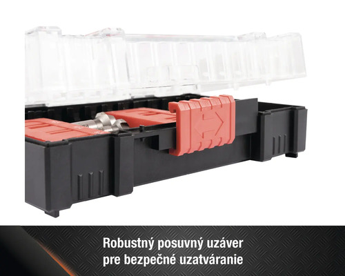 Sada vrtákov v otvorenom kufríku