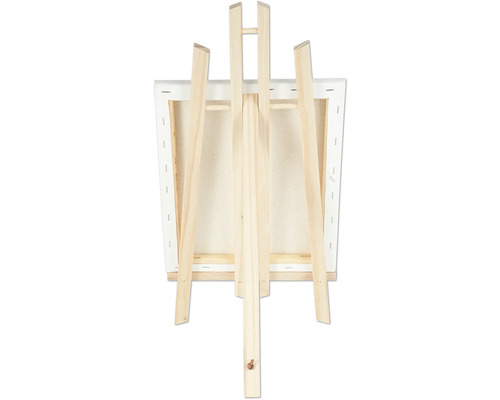 Drevený maliarsky stojan s plátnom