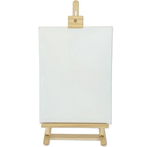 Drevený maliarsky stojan s plátnom