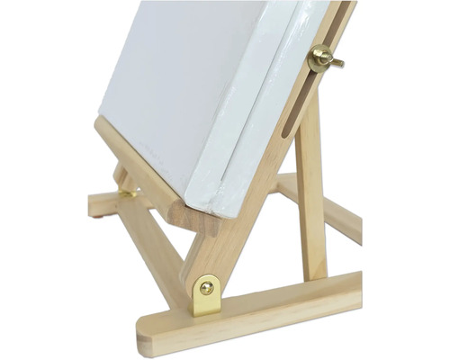 Drevený maliarsky stojan s plátnom