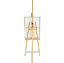 Drevený maliarsky stojan s plátnom