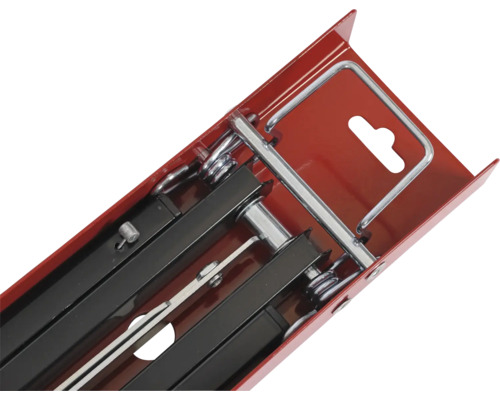 Rezačka dlaždíc v červenom prepravnom boxe