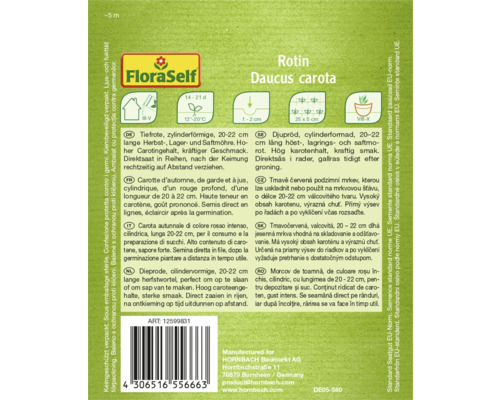Semená mrkvy Rotin Daucus carota
