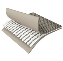 Viacvrstvová podlahová krytina s mriežkovou štruktúrou