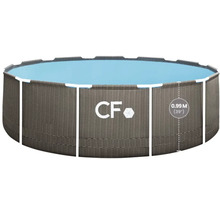 Kruhový nadzemný bazén s pleteným dizajnom a výškou 0,99 metra