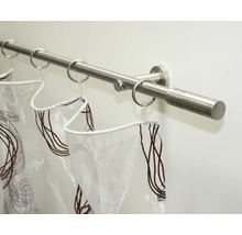 Sprchová tyč so sprchovými krúžkami a sprchovým závesom