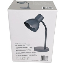 Balenie šedej stolnej lampy