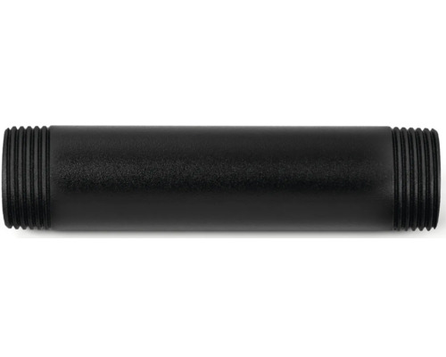 Čierna rúrková vsuvka so závitom