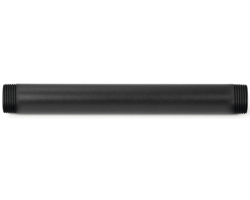 Čierna oceľová rúrka so závitom na oboch koncoch