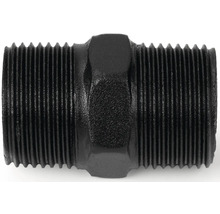 Čierna dvojitá vsuvka rúrková tvarovka