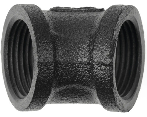 Čierny temperovaný liatinový T-kus s vnútorným závitom pre potrubné spoje
