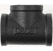 Čierny liatinový T-kus