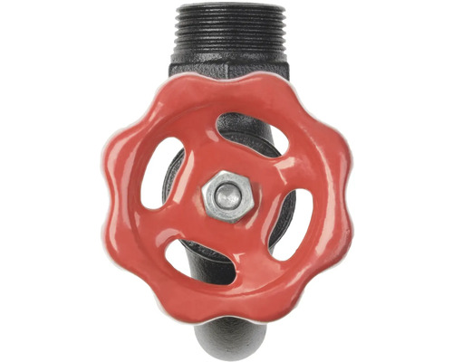 Ventil s červeným ručným kolieskom