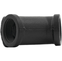 Čierny T-kus z temperovanej liatiny s vnútorným závitom