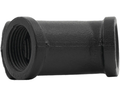 Čierny T-kus z temperovanej liatiny s vnútorným závitom