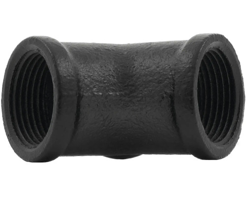 Čierny liatinový T-kus s vnútorným závitom