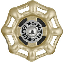 Vrchný diel ventilu s ukazovateľom otvorené a zatvorené