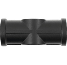 Čierny T-kus pre sanitárne inštalácie