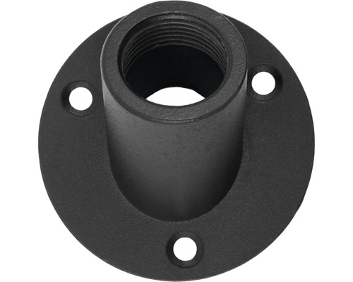 Nástenný držiak pre svietidlá so závitovým pripojením a tromi upevňovacími otvormi