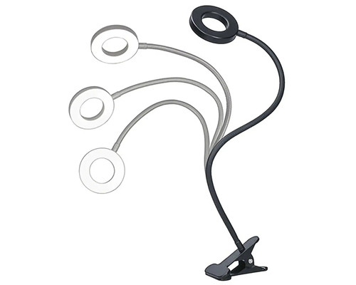 Flexibilné LED kruhové svetlo so svorkou na upevnenie